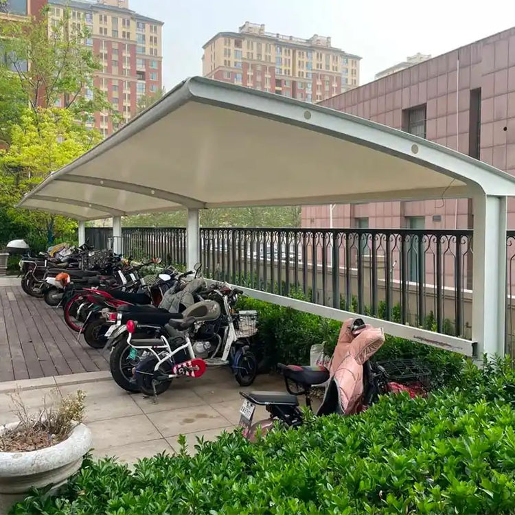 鹿寨县膜结构电动车棚